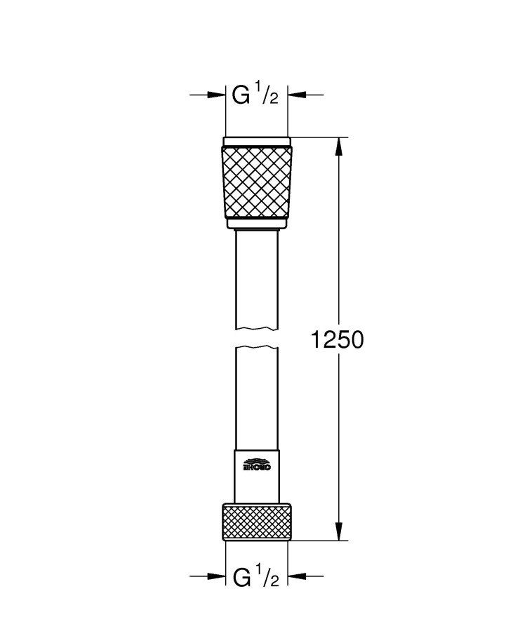 Grohe Relexaflex 28150001 душевой шланг 1250 мм