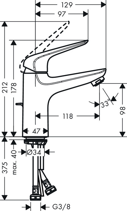 Hansgrohe Novus 71032000 смеситель для раковины хром