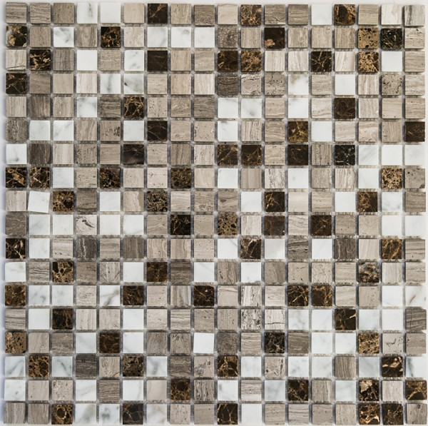Bonaparte Detroit (POL) 30х30 см мозайка из натурального камня бежево белая