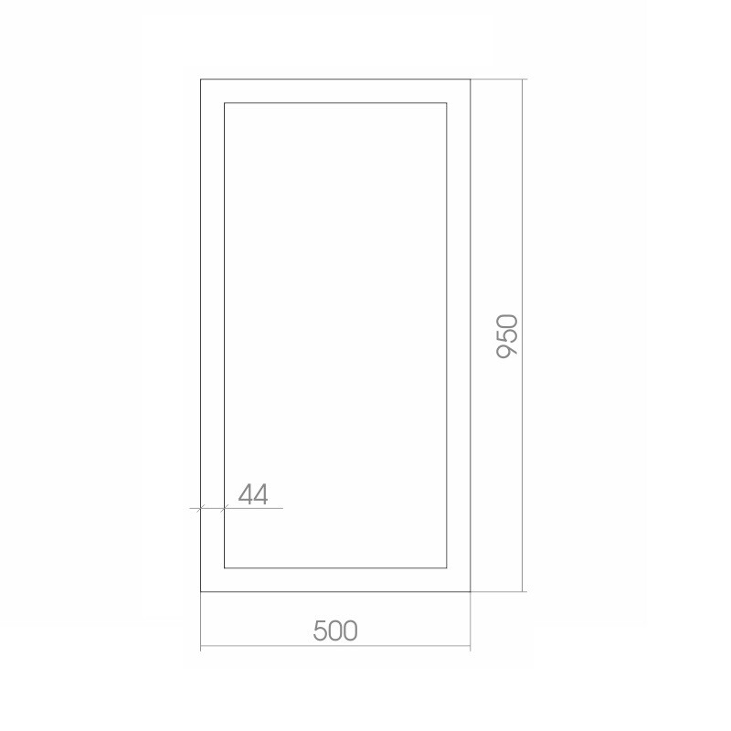 Зеркальное полотно Loranto Феникс 500*950 ФР00000917