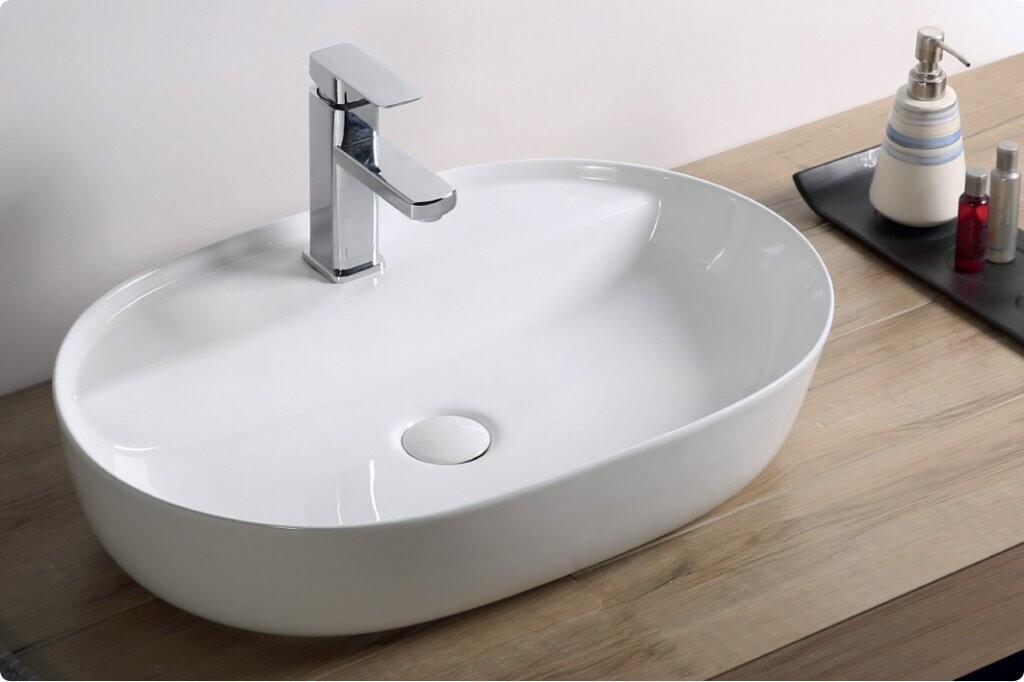 BelBagno BB1346 раковина накладная 61 см белая