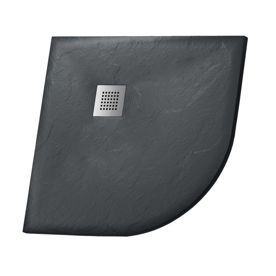 Душевой поддон Grossman Strong GR-S2100100 (100х100) из искусственного камня,1/4 круга,графит,1 место
