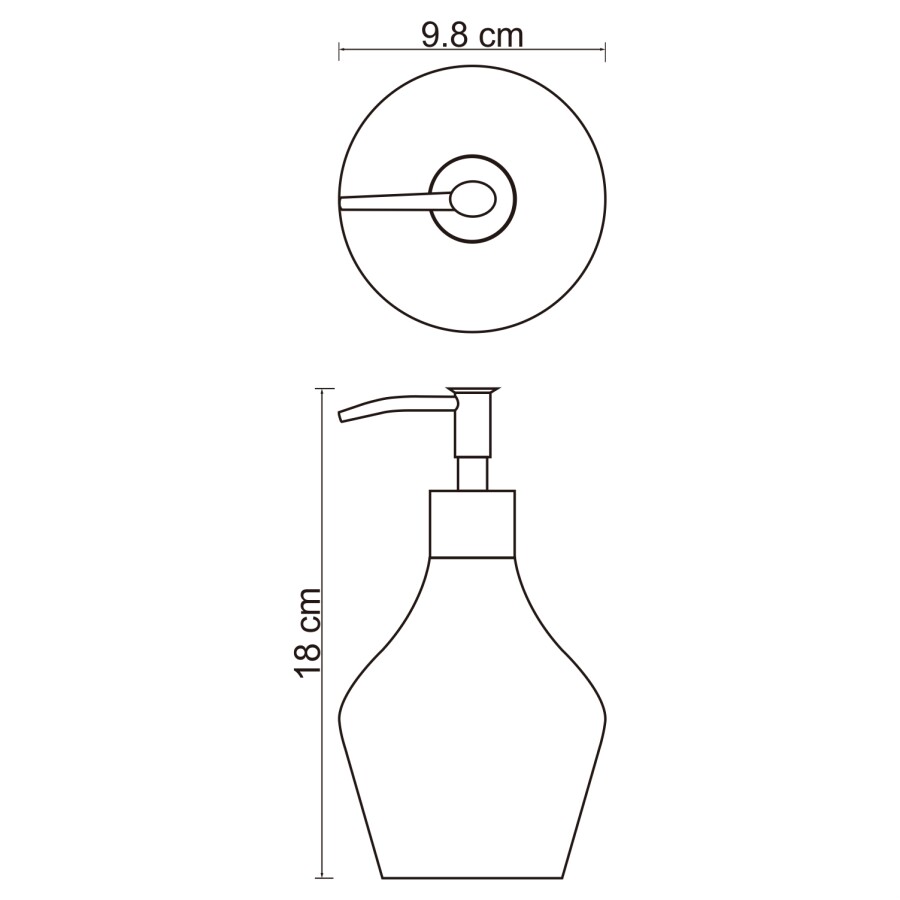 WasserKRAFT Dinkel K-4699 дозатор жидкого мыла