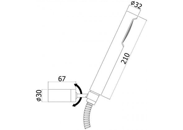 Paffoni Birillo ZDUP036HG ручной душ