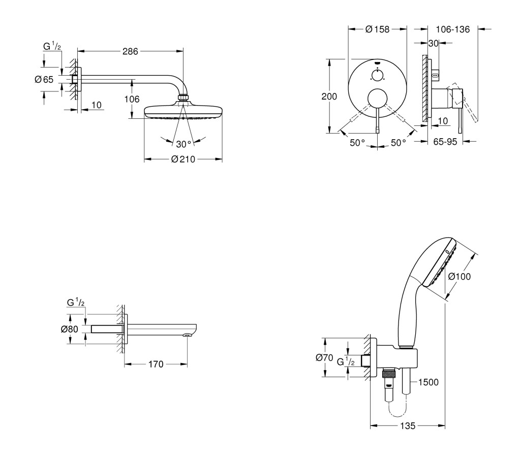 Grohe Essence 119699 душевая система