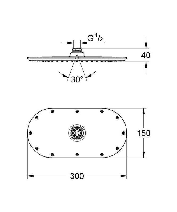 Grohe Rainshower Veris 27470LS0 верхний душ