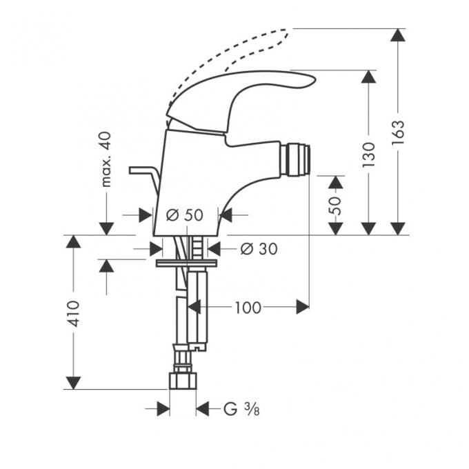 Hansgrohe Focus E 31720000 смеситель для биде