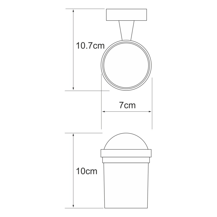 WasserKRAFT Isen K-4028 стакан для зубных щеток хром