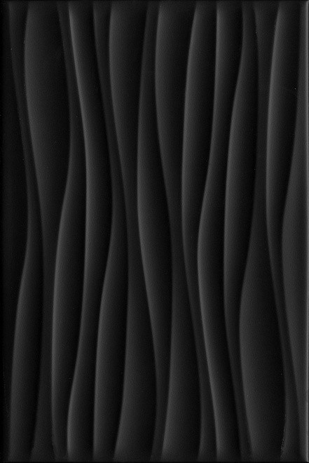 Kerama Marazzi Карнавал в Венеции 20х30 см плитка настенная черная волна матовая