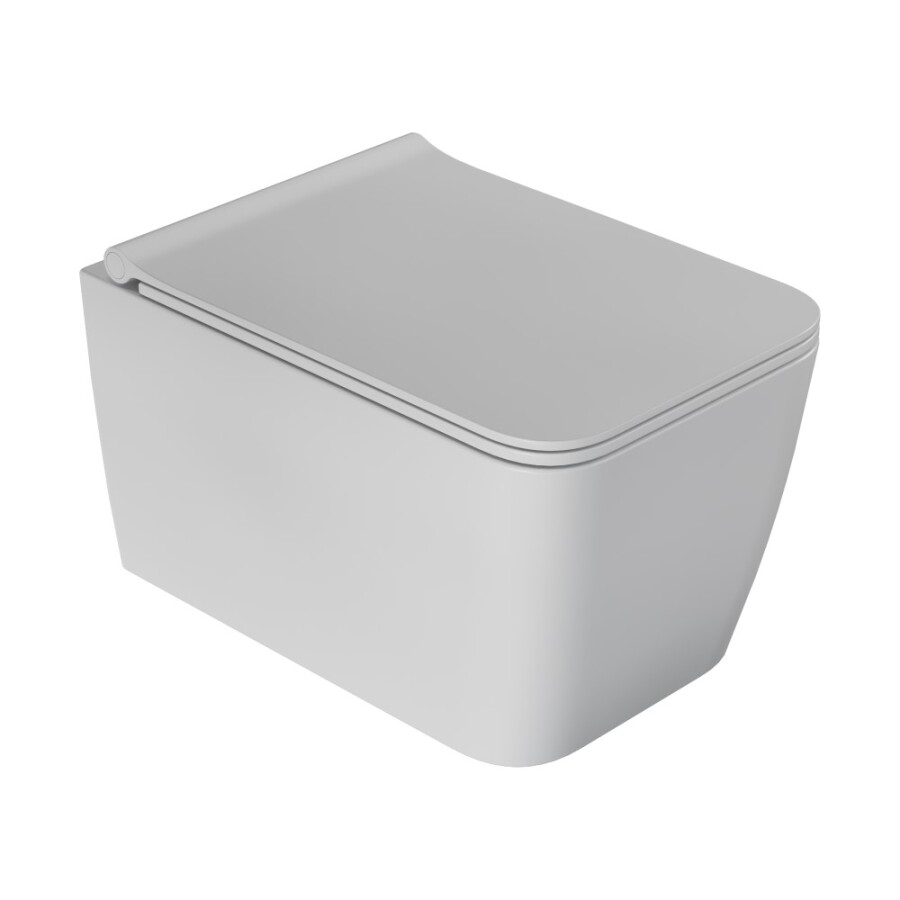 Унитаз подвесной Boheme Zen Белый матовый c крышкой 967-SET-MW