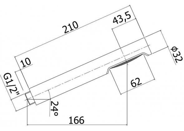 Paffoni Birillo ZDOC032CR ручной душ