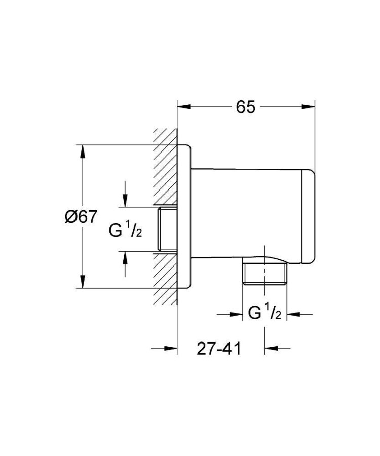 Grohe Relexa 28626000 подключение для душевого шланга