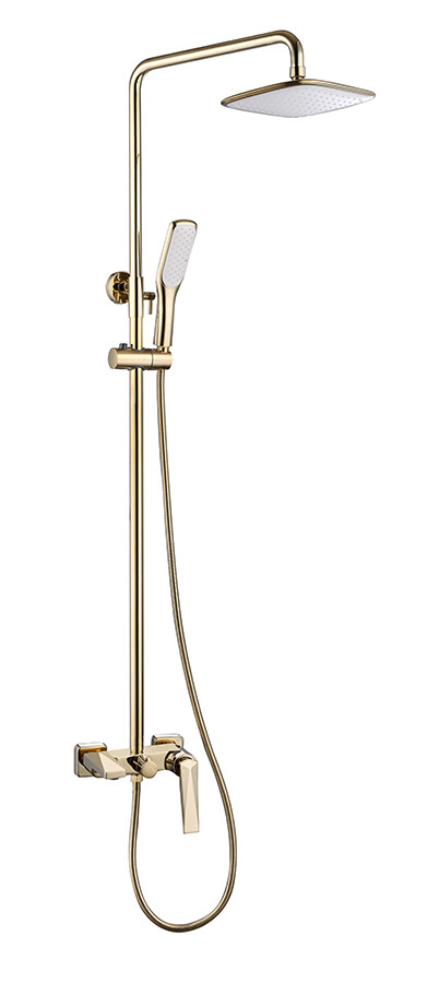 Душевая система Boheme Venturo Золото с изливом 388