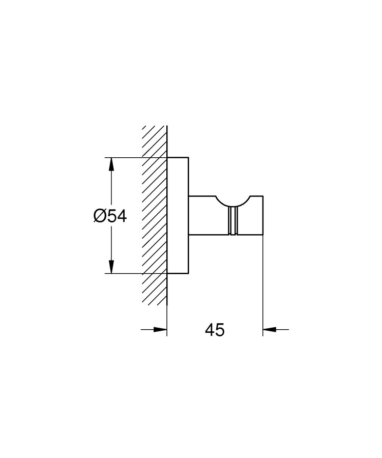 Grohe Essentials 40364DL1 крючок тёплый закат матовый