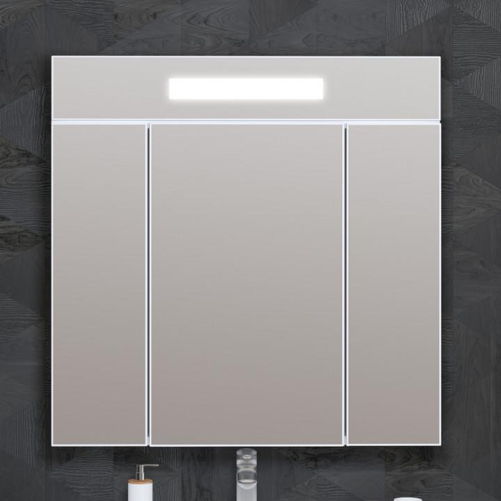 Opadiris Фреш зеркальный шкаф 80 см белый 002898