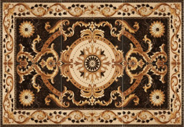 Kito Carpet gold black GP ковер напольный керамогранит ректифицированный полированный 120x80 см (JMB60329B)