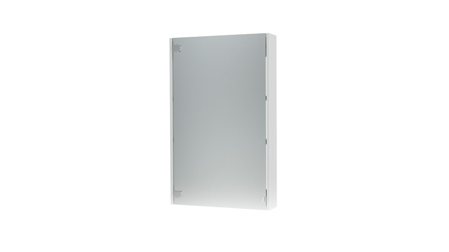 Triton Эко 50 зеркальный шкаф без подсветки белый