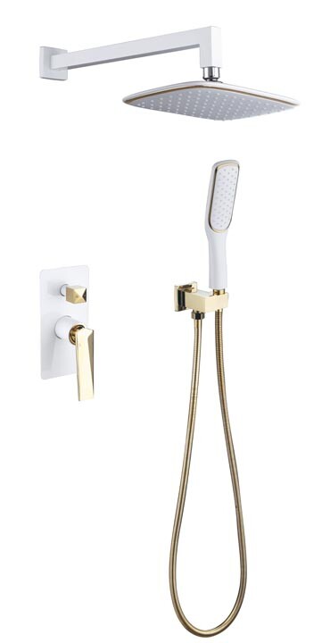 Душевая система без излива Boheme Venturo Белый / Золото 384-W