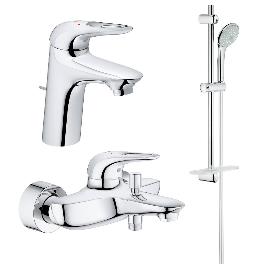 Grohe Eurostyle new NB0006 набор смесителей для ванны с душевым гарнитуром