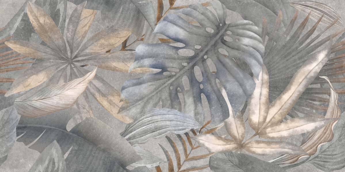 Delacora Bahamas Floristry Dark Керамогранит 600 x 1200 x 9.5 D120240G