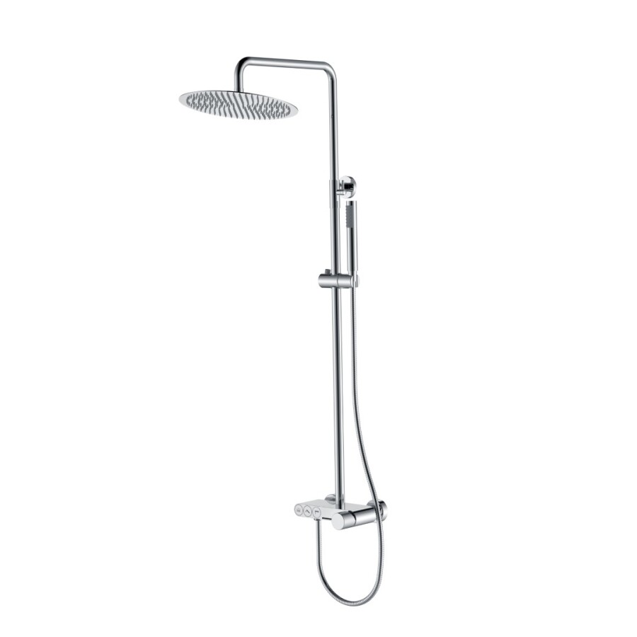 Душевая система с изливом Boheme Stick ручка Spirale Хром 128-CRCR.4
