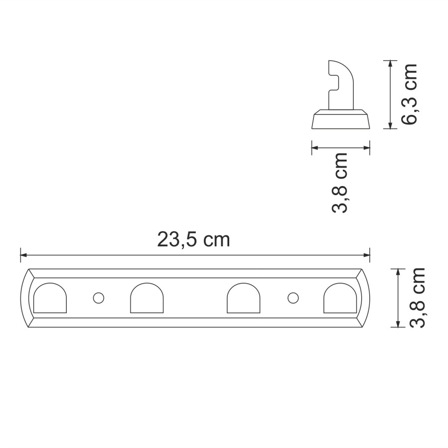 WasserKRAFT Kammel K-8374 Кронштейн настенный хром