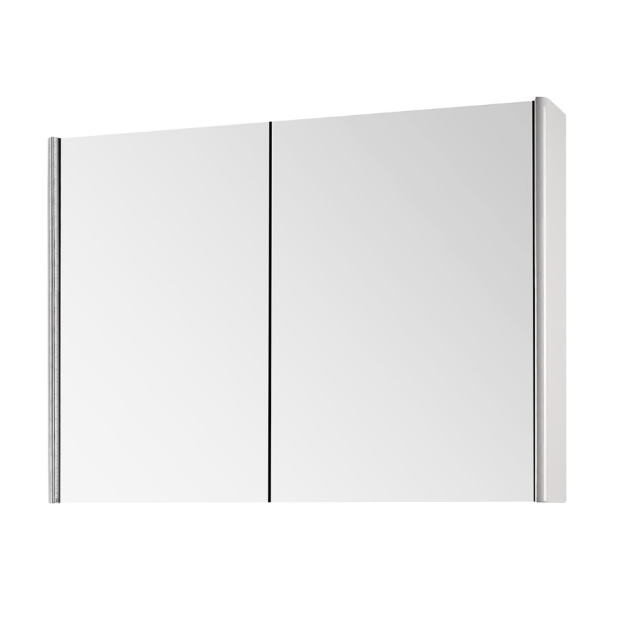 Dreja шкаф зеркальный подвесной Enzo 100 см с подсветкой белый 59470