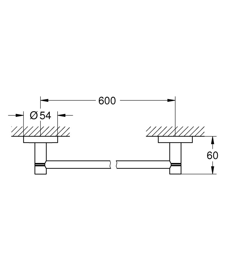 Grohe Essentials 40366DA1 полотенцедержатель тёплый закат глянец