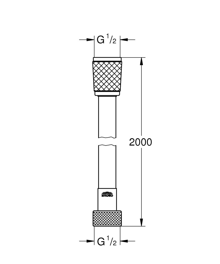 Grohe Relexaflex 28155001 душевой шланг 2000 мм