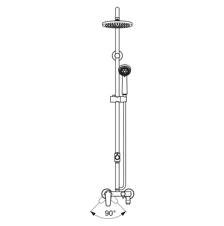 Vidima Balance BA270AA Душевая система с изливом