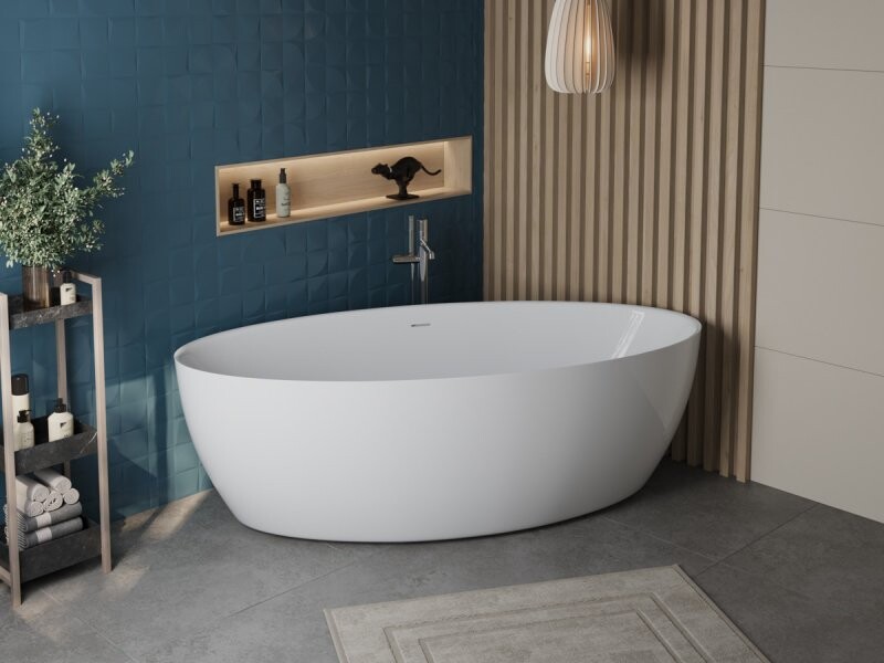 BelBagno BB707-1860-880 Акриловая ванна отдельностоящая, полукруглая