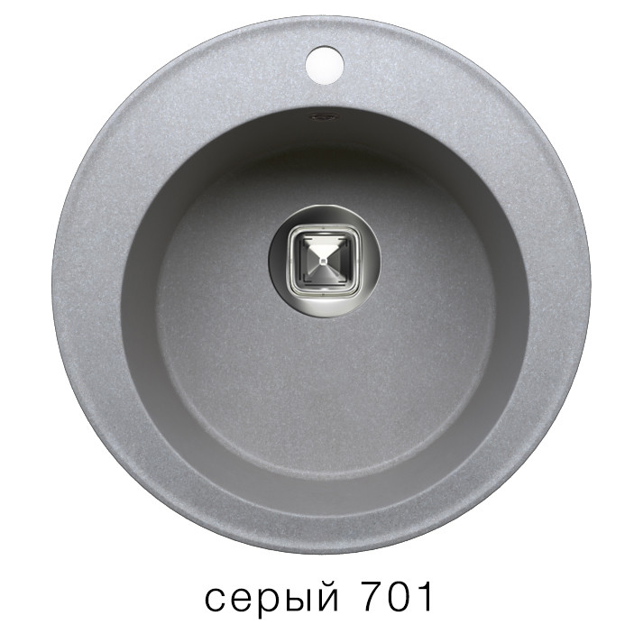 Tolero R-108 кухонная мойка серый 51 х 51 см