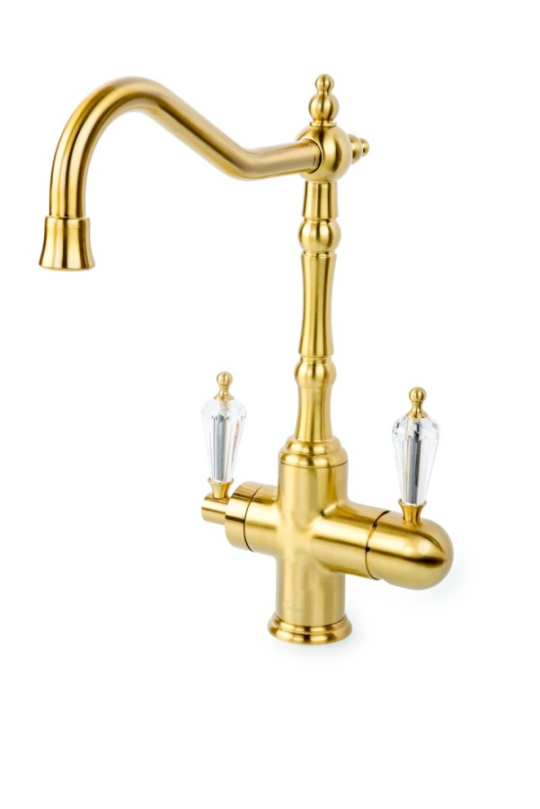 Смеситель для кухни Boheme Kitchen Medici Ripresa с ручкой Crystal SW 111-SW