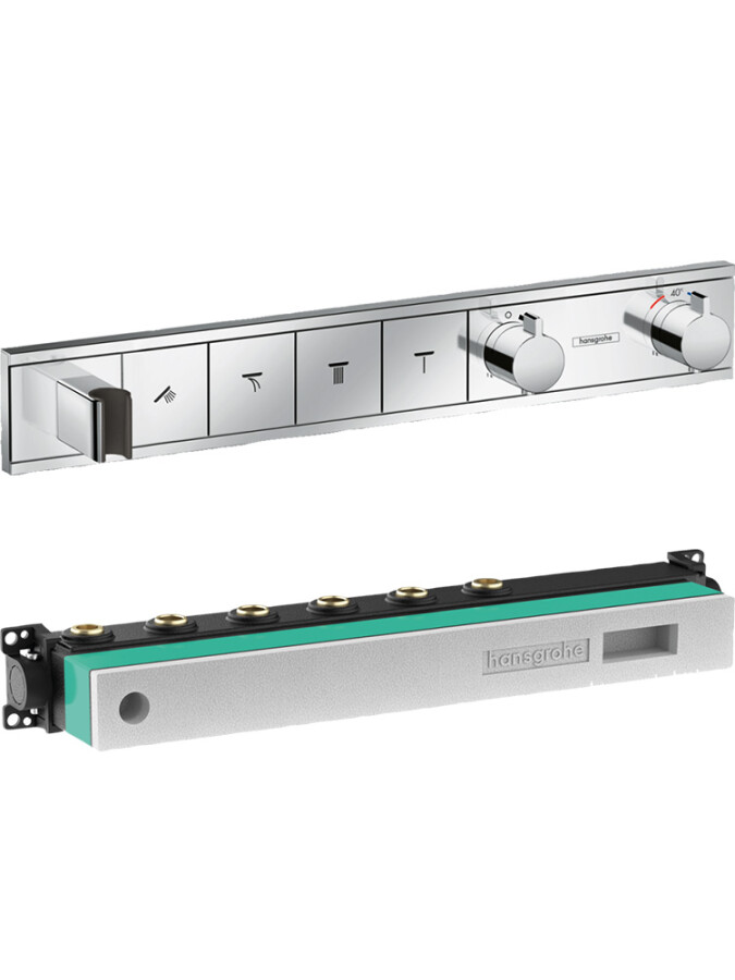 Hansgrohe 15357000S Set HG RainSelect термостатический смеситель для душа (15357000+15312180) Хром