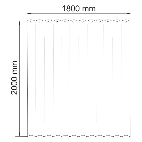 WasserKRAFT Sauer SC-79101 180*200 штора для ванной