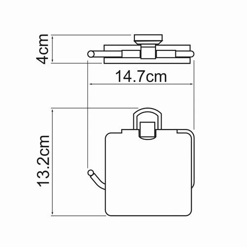 WasserKRAFT Oder K-3025 держатель для туалетной бумаги хром