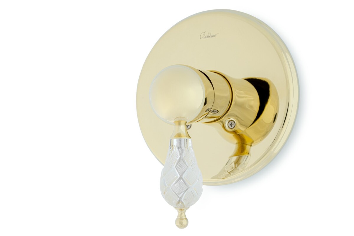Смеситель для душа встраиваемый Boheme Crystal Золото 285-CRST
