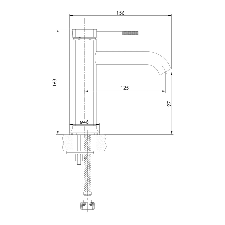 Imprese Brenta ZMK071901010 смеситель для раковины 25 мм