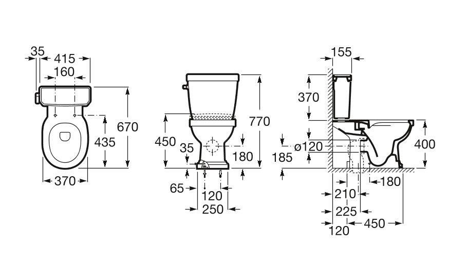 Roca Carmen 3420A7000 унитаз напольный