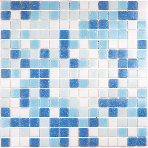 Bonaparte Aqua 200 (на бумаге) 32х32 см мозайка стеклянная сине-голубая