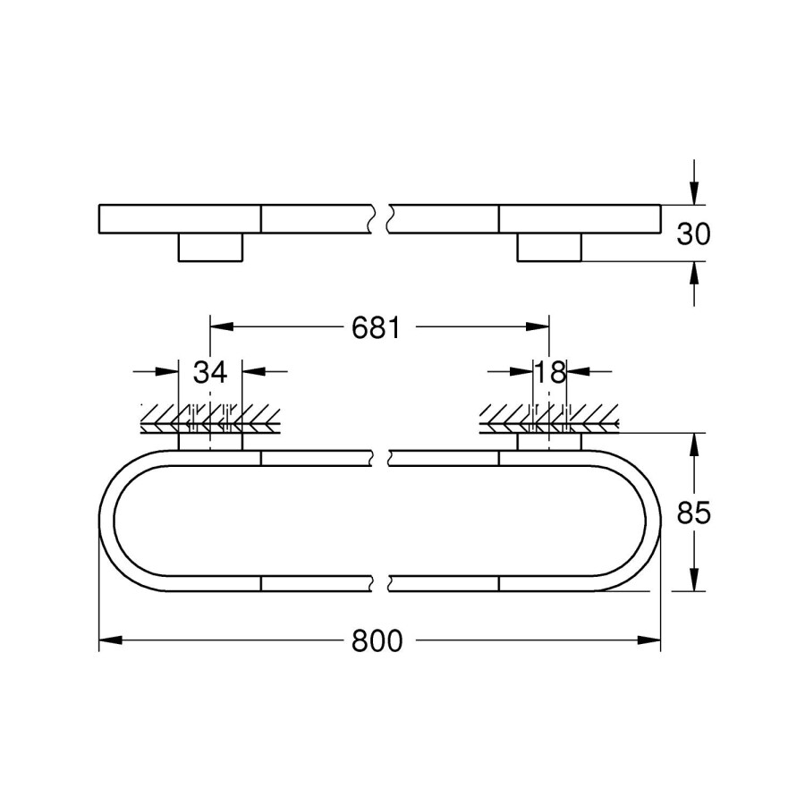 Grohe Selection 41058000 полотенцедержатель