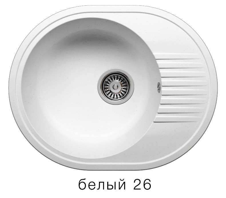 Polygran F 22 кухонная мойка белый 46 х 58 см