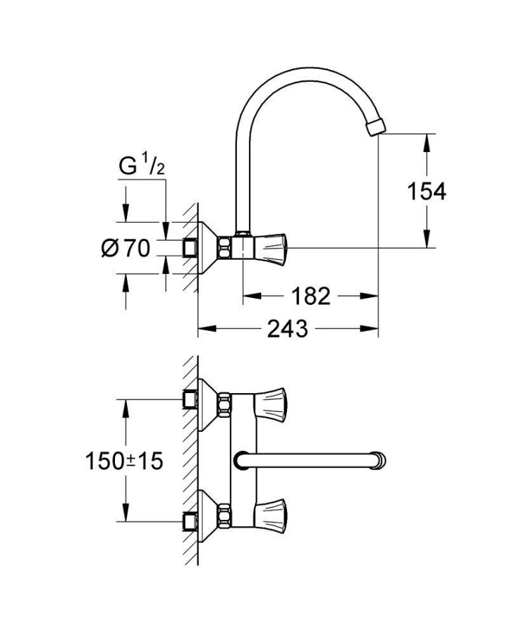 Grohe Costa L 31191001 смеситель для кухни хром