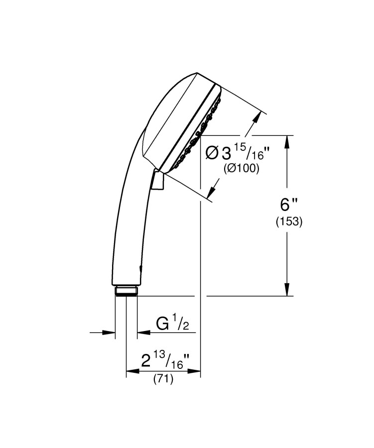 Grohe New Tempesta Cosmopolitan 27575002 ручной душ