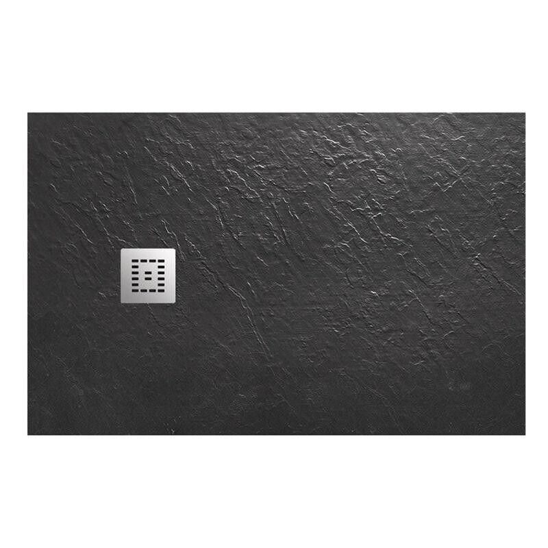 Поддон из искусственного мрамора Belbagno TRAY-MR-UNO-AH-120/90-35-NERO-CR