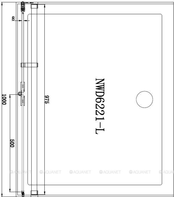 Aquanet Beta NWD6221 душевые двери 100*200 R