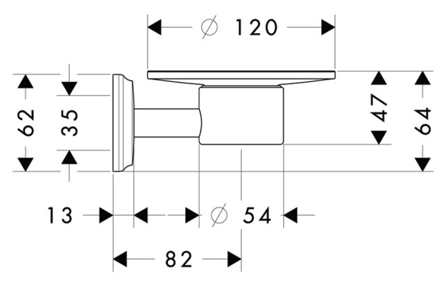 Мыльница керамическая Hansgrohe Logis Classic 41615000