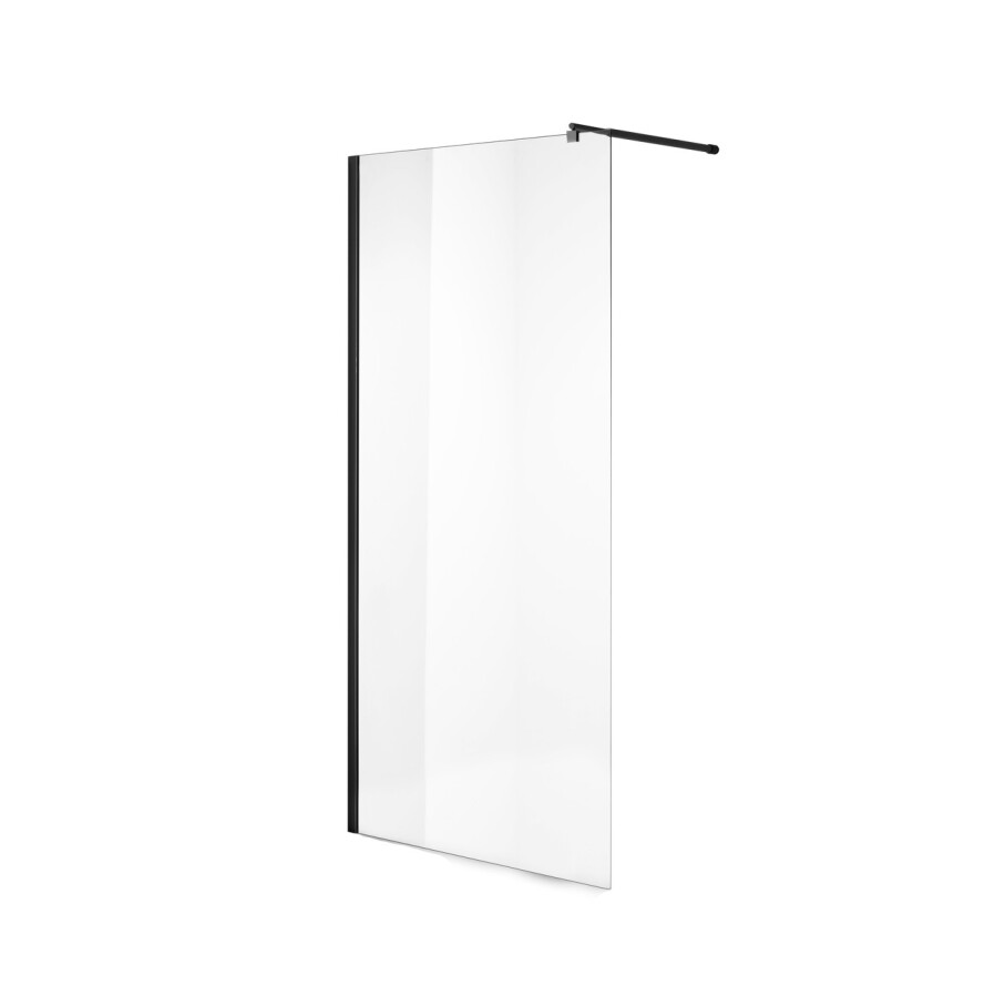 Душевая перегородка Niagara Nova NG-683-12ВLACK (120х195) черный,стекло прозрачное,1 место