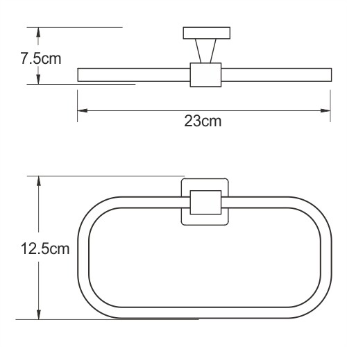 WasserKRAFT Dill K-3960 полотенцедержатель хром