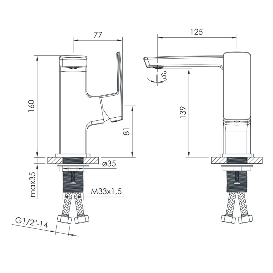 Imprese Grafiky ZMK061901012 смеситель для раковины 35 мм